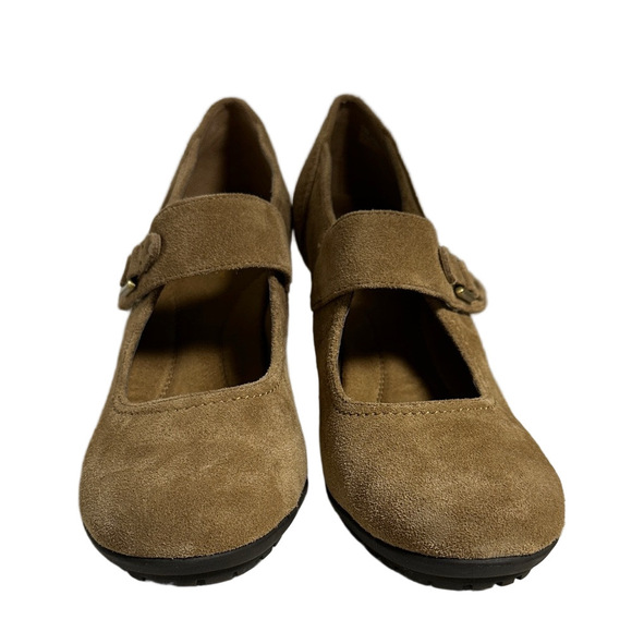 Aerosoles Heelrest Tan Suede Mary Jane Pumps – Size 10M - Picture 8 of 13